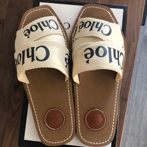 Chloe Woody Flat Sandals
